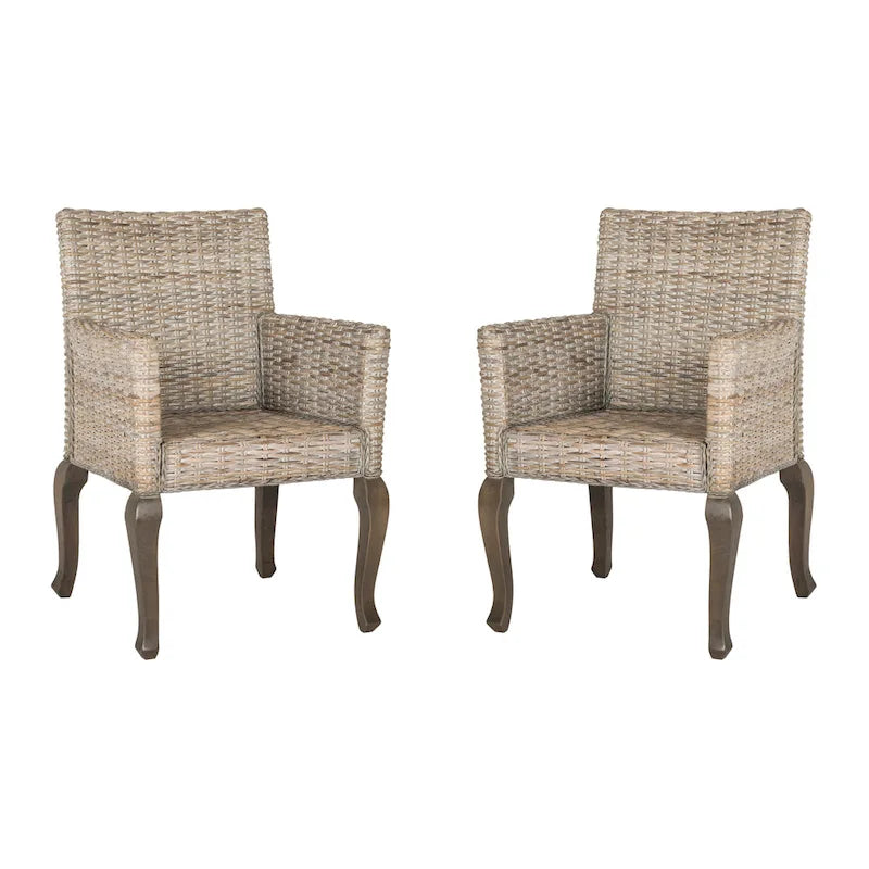 Chaise de salle à manger naturelle (Lot de 2)