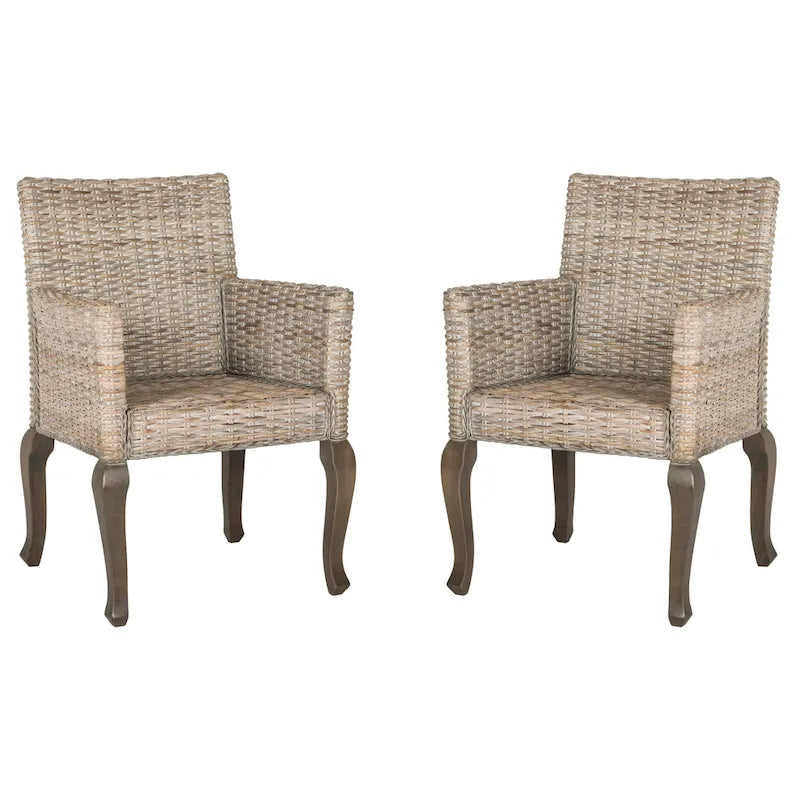 Chaise de salle à manger naturelle (Lot de 2)