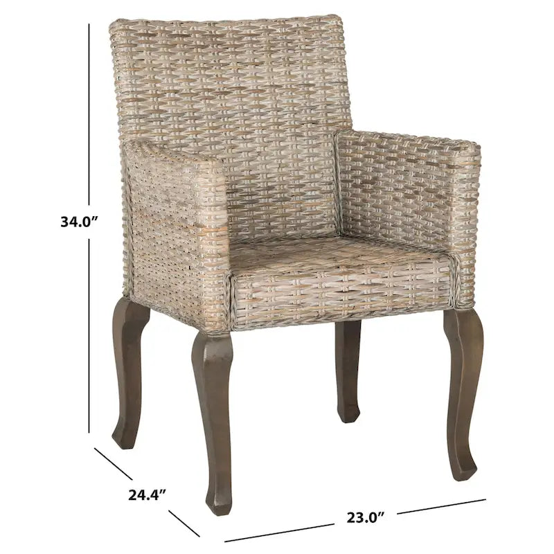 Chaise de salle à manger naturelle (Lot de 2)