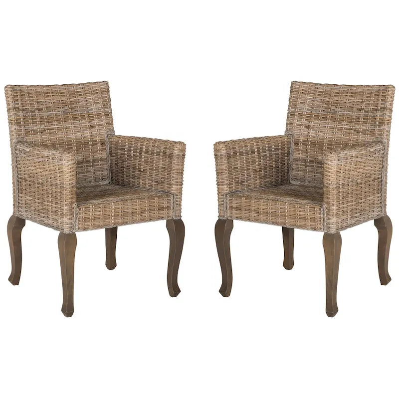 Chaise de salle à manger naturelle (Lot de 2)