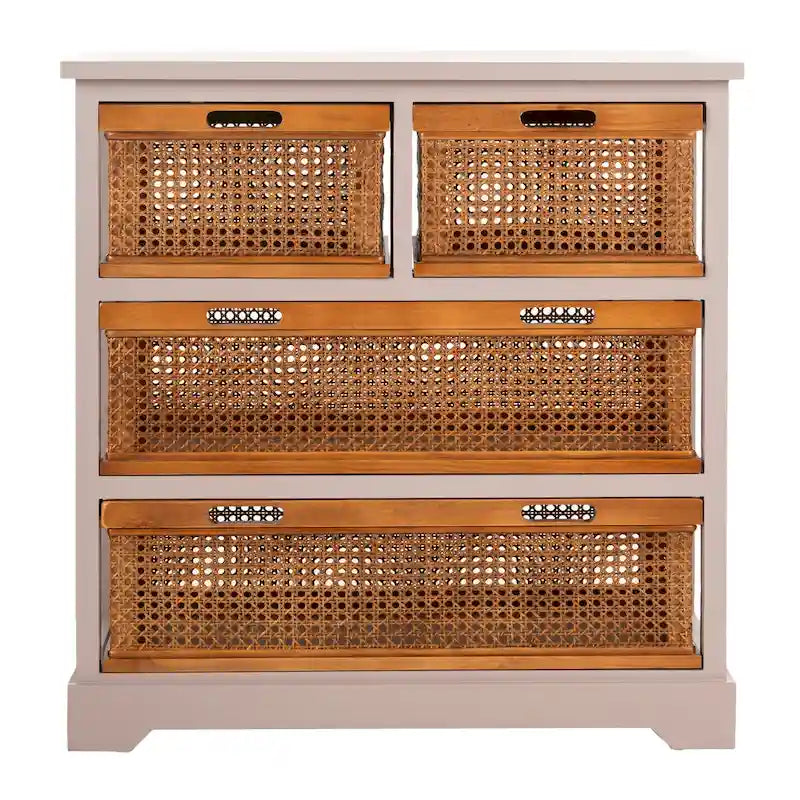 Meuble de rangement blanc à 4 tiroirs