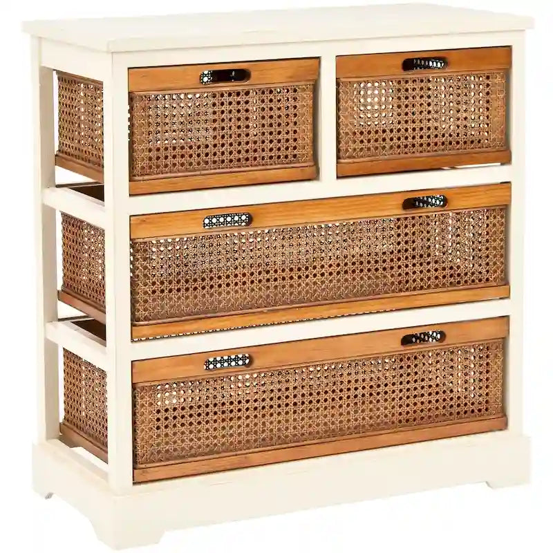 Meuble de rangement blanc à 4 tiroirs