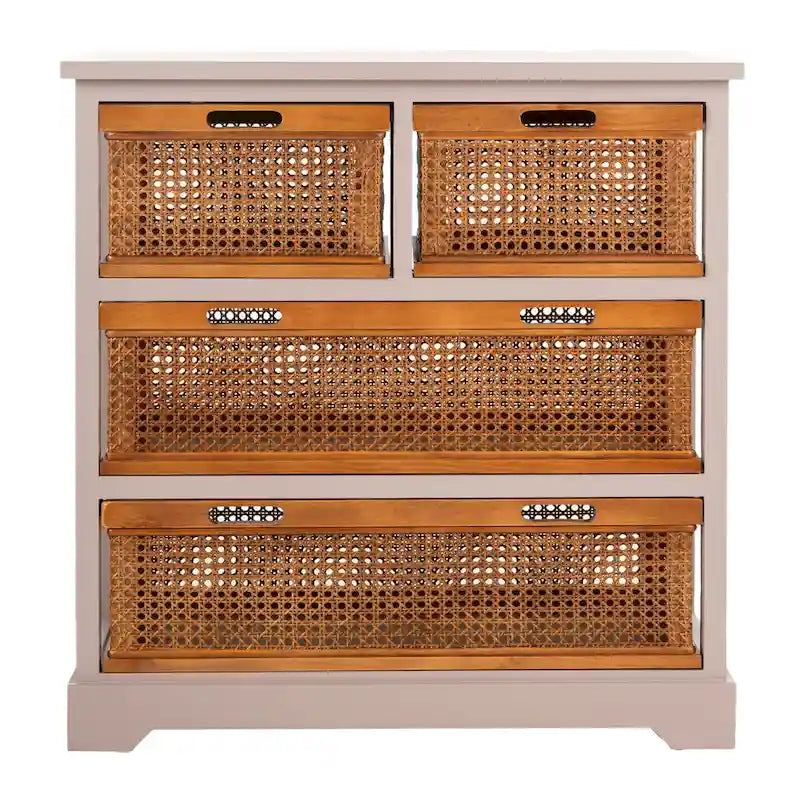 Meuble de rangement blanc à 4 tiroirs