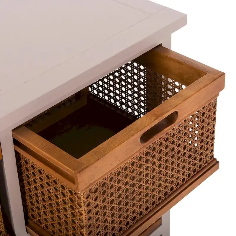 Meuble de rangement blanc à 4 tiroirs