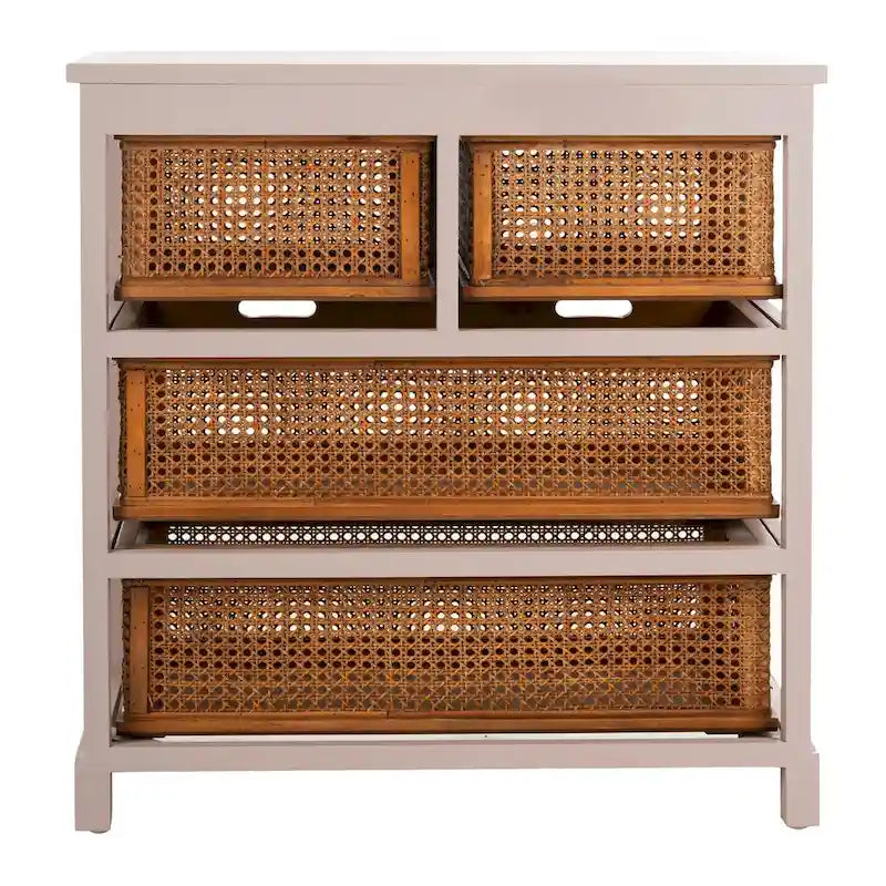 Meuble de rangement blanc à 4 tiroirs