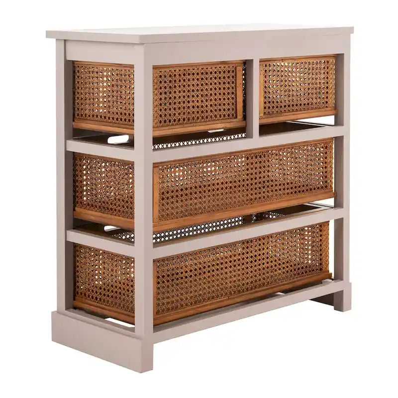Meuble de rangement blanc à 4 tiroirs