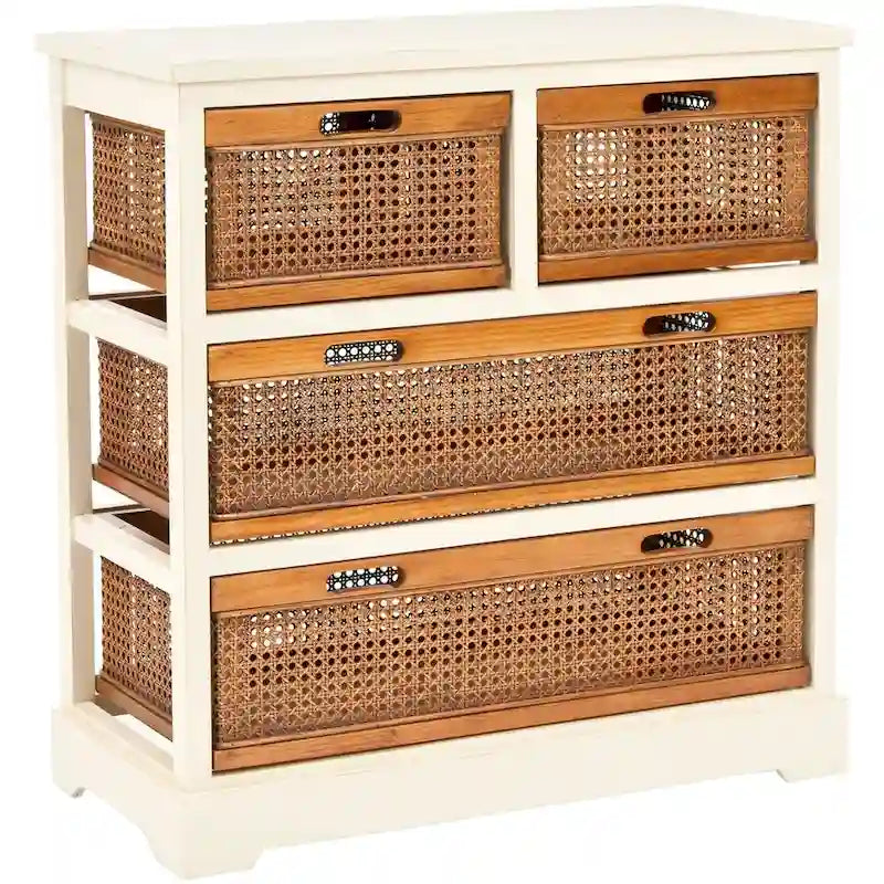 Meuble de rangement blanc à 4 tiroirs