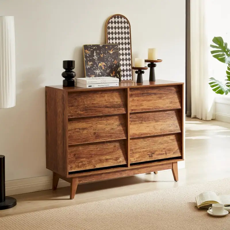 Commode double à 6 tiroirs