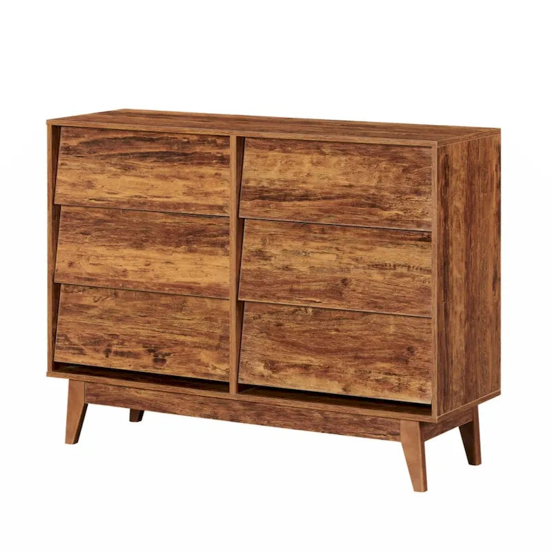 Commode double à 6 tiroirs