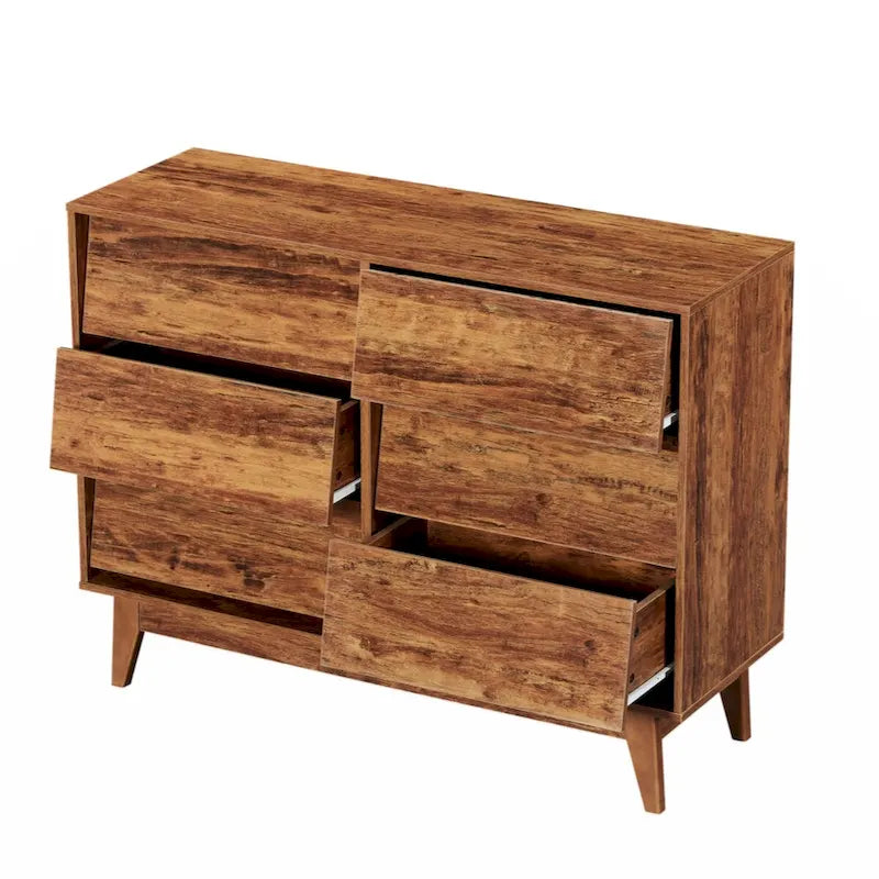 Commode double à 6 tiroirs