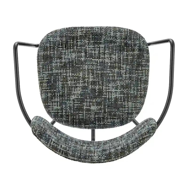 Chaise de salle à manger en tissu avec accoudoirs, (lot de 2)