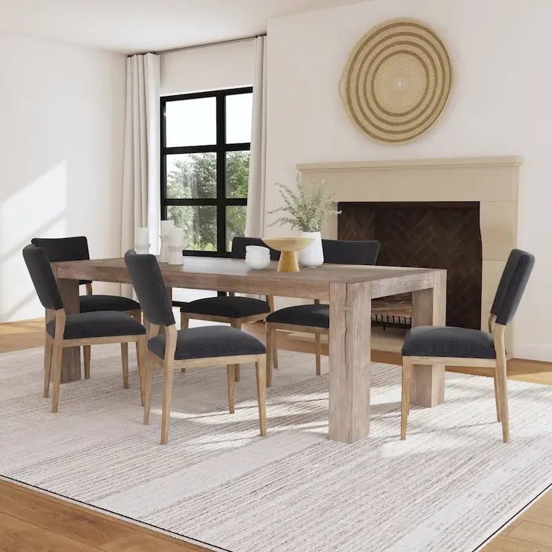 Chaise de salle à manger capitonnée
