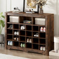 Console Cubby, Meuble à chaussures avec base incurvée