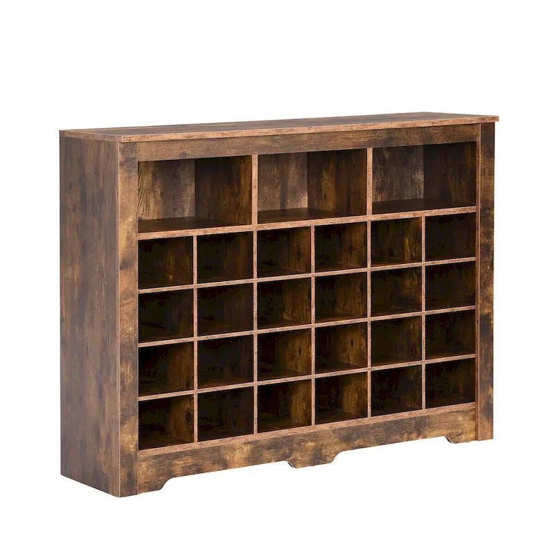 Console Cubby, Meuble à chaussures avec base incurvée
