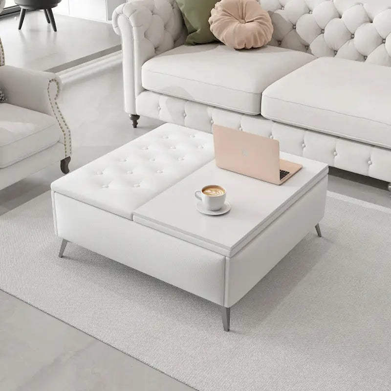 Banc de rangement carré large Table basse
