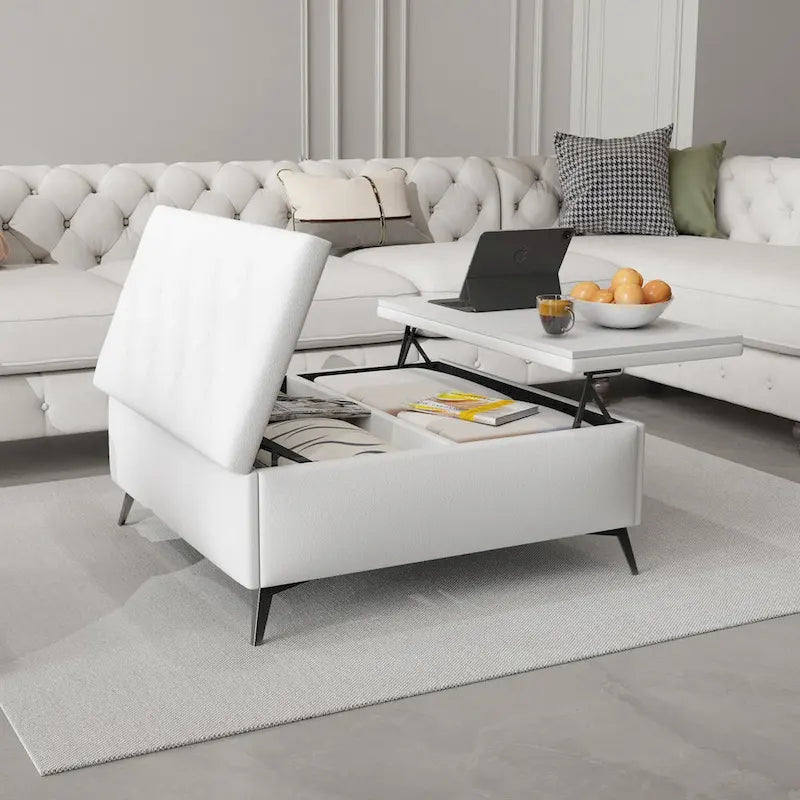 Banc de rangement carré large Table basse