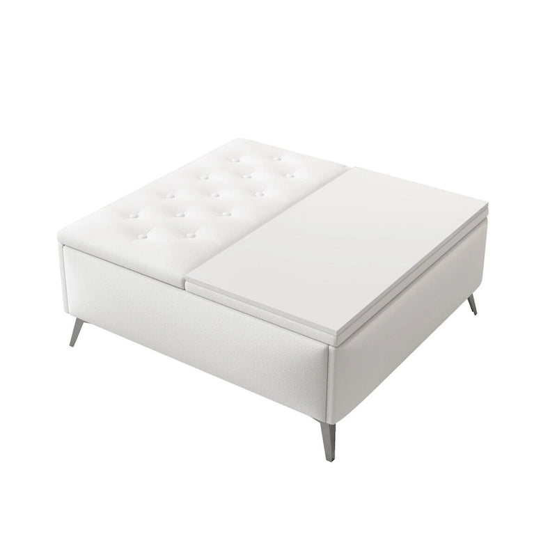 Banc de rangement carré large Table basse